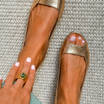 Adelina | Comfort Chic Gold Sandals