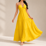 Solara | Grace Halter Maxi Dress