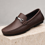 Men's Pebble-Grain Look Driving Loafers