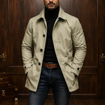 Men's Lightweight Button Front Coat
