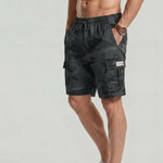 KZZ Men's Camouflage Twill Pocket Shorts
