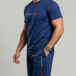 KZZ Men's Paris Letter-Print T-Shirt Set