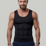 KZZ Men's Solid-Color Slimming & Shaping Vest