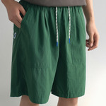 Green Japanese Waterproof Breathable Loose Casual Shorts