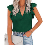 Shirts Short Sleeve Loose T Shirt Blouses - Zeagoo (Us Only)