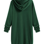 Fleece Hoodies Tunic Long Hoodie Jacket - Zeagoo (Us Only)