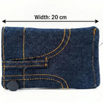 Denim Inspired Mini Folding Wallet