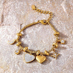 HEARTLINE CHARM BRACELET