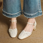 Avora Genuine Leather Heels