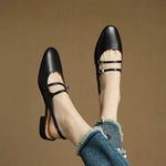 Hilton Leather Flats
