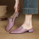 Bellesa Leather Mules