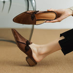 Lotus Suede Heels