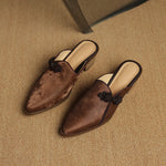 Lotus Suede Heels