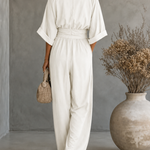 Elisa | Jumpsuit Elegante Fluida con Scollo a V