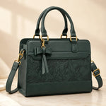 Valeria | Bow Accent Satchel Handbag