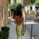 Phoebe Darling | Sequin Maxi Dress For Women