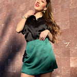 Mini Length A-Line Zipper Short Skirt- Zeagoo (Us Only)