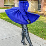 Faux Fur Lapel Double-Breasted Thick Wool Coat - Zeagoo (Us Only)