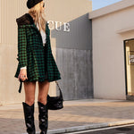 Faux Fur Lapel Double-Breasted Thick Wool Coat - Zeagoo (Us Only)