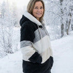 Ombretta | Cappotto Peluche Bicolore