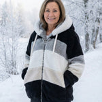 Ombretta | Cappotto Peluche Bicolore