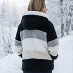 Ombretta | Cappotto Peluche Bicolore