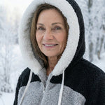Ombretta | Cappotto Peluche Bicolore