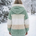 Ombretta | Cappotto Peluche Bicolore