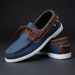 Men's Two Tone Lace Boat Shoes