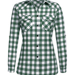 Long/Roll Up Sleeve Cotton Plaid Shirts - Zeagoo (Us Only)