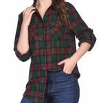 Long/Roll Up Sleeve Cotton Plaid Shirts - Zeagoo (Us Only)