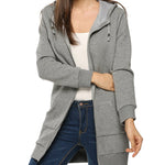 Fleece Hoodies Tunic Long Hoodie Jacket - Zeagoo (Us Only)