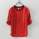 Vincent Steele Linen Striped Shirt