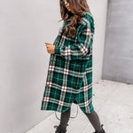 Elmwood Plaid Button Down Coat