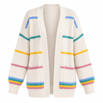 Hallie Rainbow Knit Cardigan