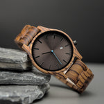 Elias Walnut Wood Quartz Watch