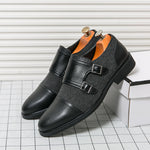 Winston Double Buckle Leather Shoes