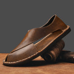 Halden Crosscut Leather Sandals
