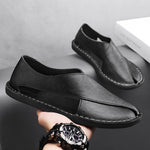 Halden Crosscut Leather Sandals