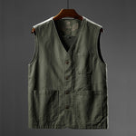 Ridley Multi-Pocket Cotton Vest