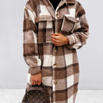 Elmwood Plaid Button Down Coat