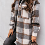 Elmwood Plaid Button Down Coat