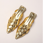 Sofia Woven Leather Mules