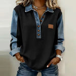 Voxanne™ | Denim Collar Pullover