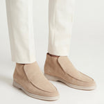 Monaco | Mocassino Aperto Camoscio — Beige