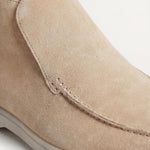 Monaco | Mocassino Aperto Camoscio — Beige