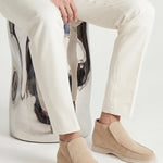 Monaco | Mocassino Aperto Camoscio — Beige