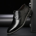 Lucien Moreau | Business Leather Lace-Up Shoes For Men