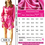 Long Sleeve Satin Shirt Dress - Zeagoo (Us Only)