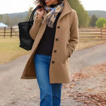 Aurora | Classic Wool Coat with Matching Scarf Gift